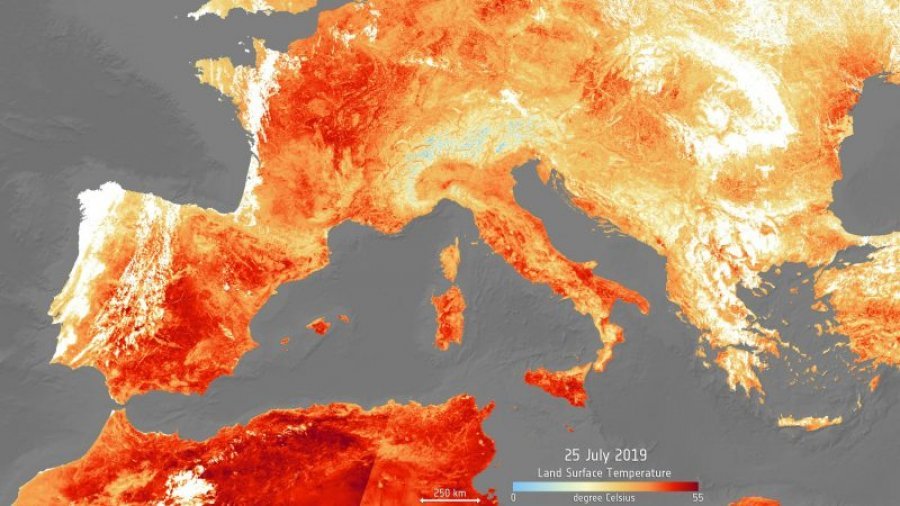 Evropa përfshihet nga temperatura rekord mbi 40 gradë   