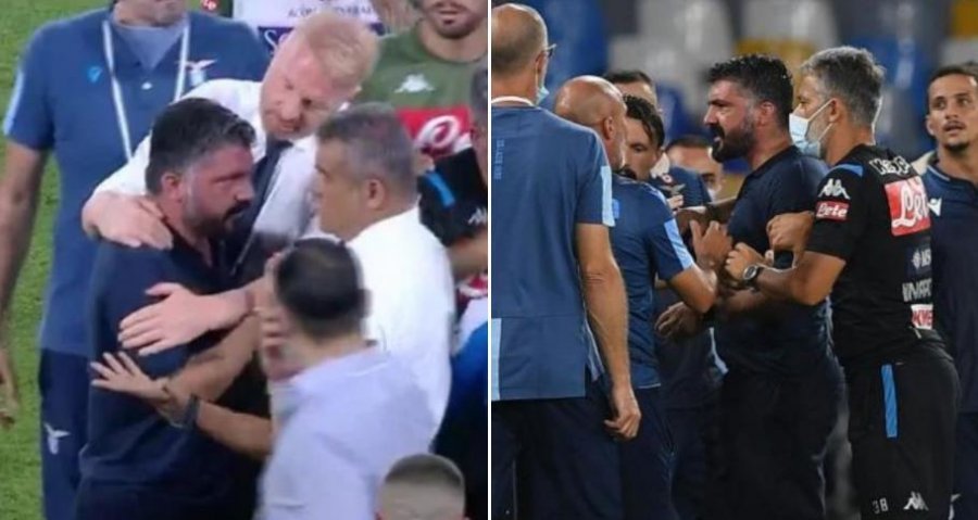 VIDEO/ Sherr midis Gattuso-s dhe pankinës së Lazios: Terrone? Hajde ma thuaj në sy po ta mbajti!
