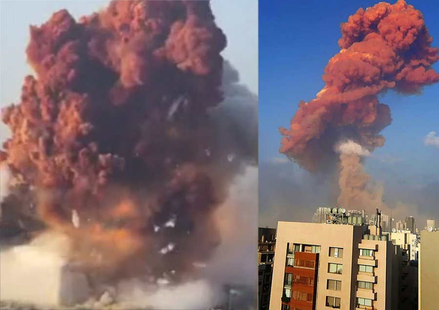Shpërthimi në Bejrut, vijnë pamje të frikshme