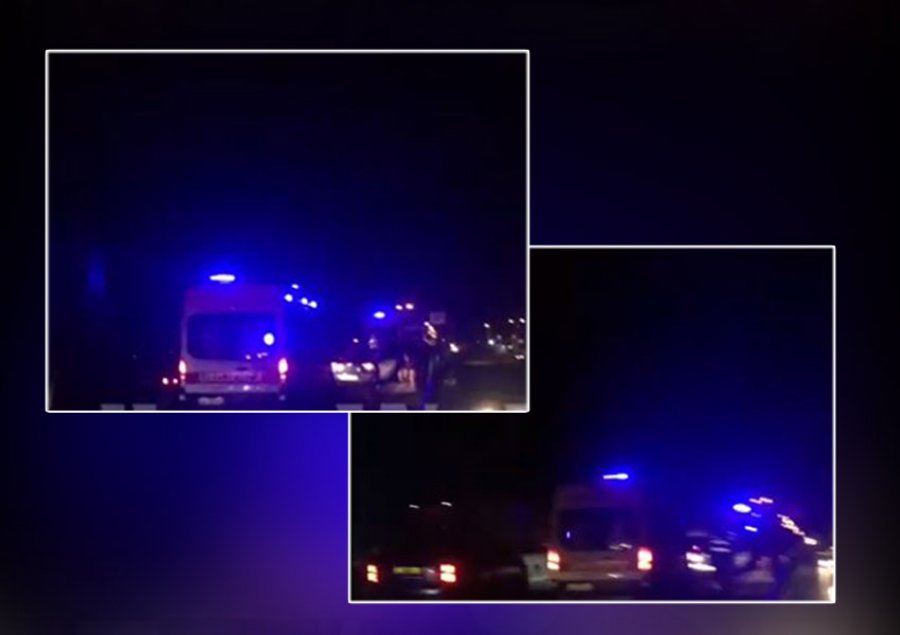 Ambulanca të shumta në vendngjarje, aksident me disa të plagosur në zonën e Golemit 