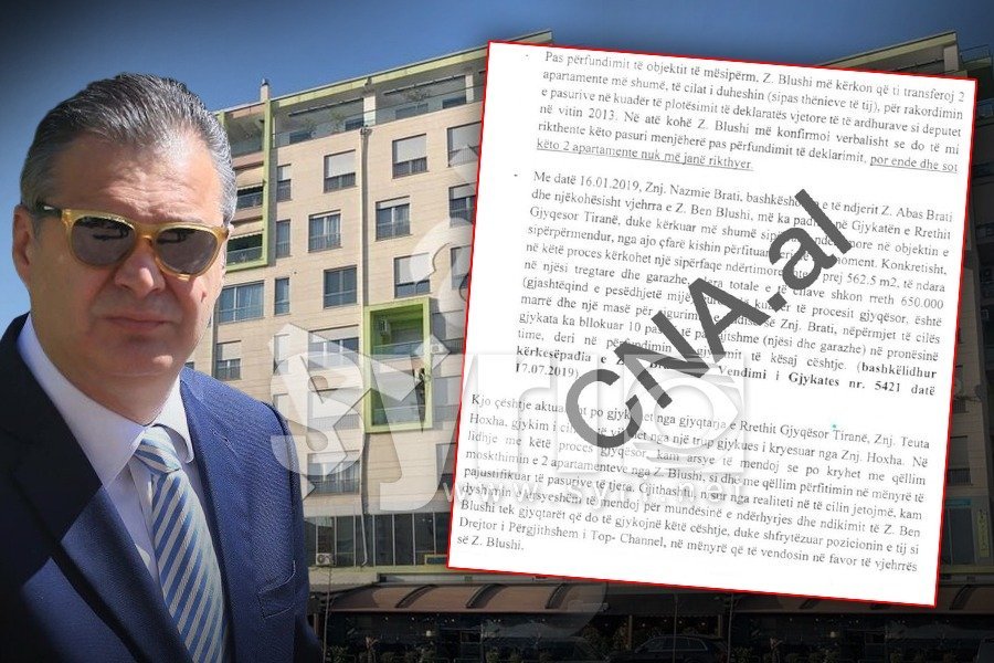 Letra e biznesmenit në ambasadën e SHBA: Blushi kërkoi 2 apartamente për deklaratën e pasurisë, tani po më grabit pronat