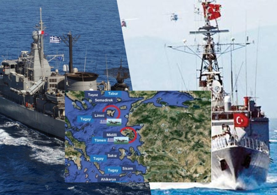Harta turke shkakton alarm në Greqi/ Ja ishujt që pushtohen të parët në rast lufte 