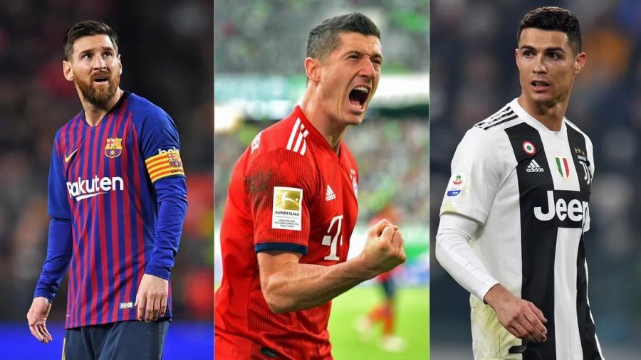 Messi, Ronaldo apo Lewandowski? Ja kush e fiton çmimin ‘Golden Foot’