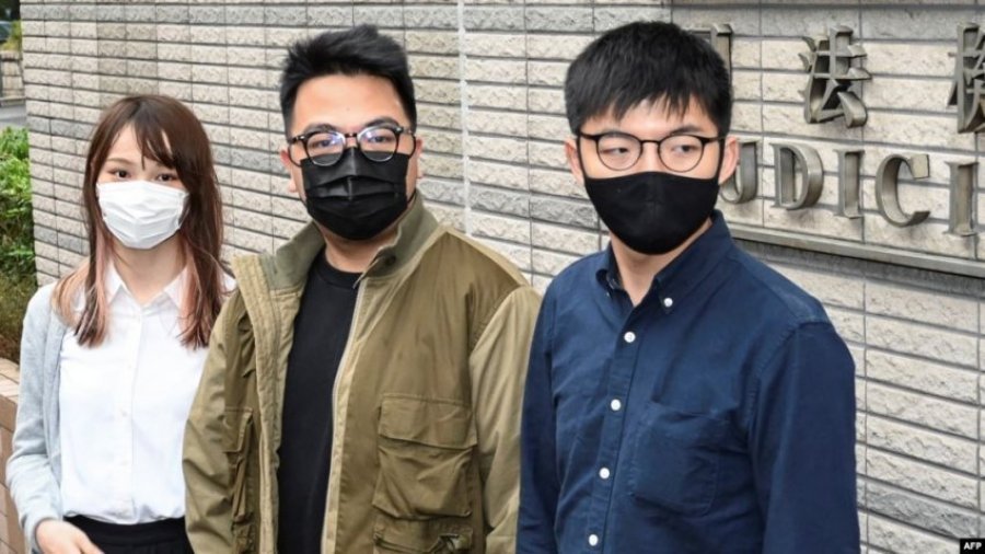 Dënim me burg ndaj tre aktivistëve pro-demokracisë në Hong Kong