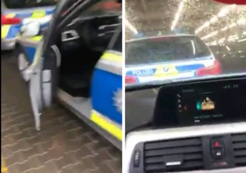 E pabesueshme: Policia gjermane duke dëgjuar këngë patriotike shqiptare