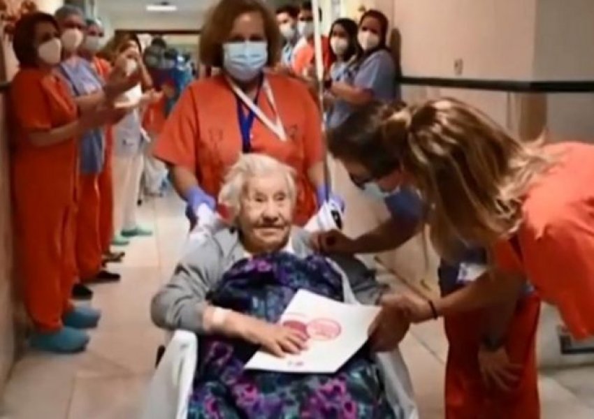 Gjyshja 104-vjeçe fiton betejën ndaj COVID-19