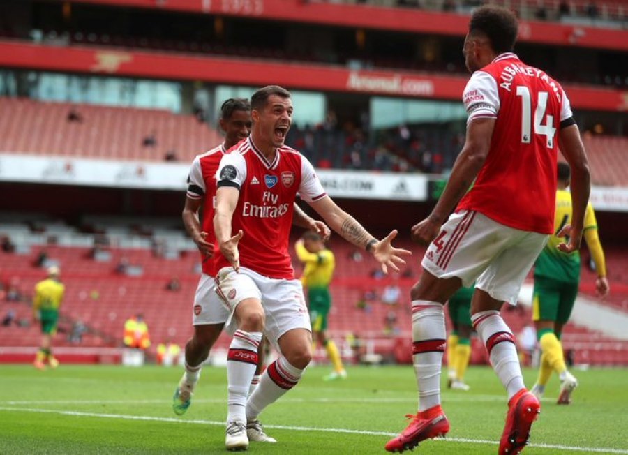 VIDEO/ Granit Xhaka shënon gol të bukur për Arsenalin