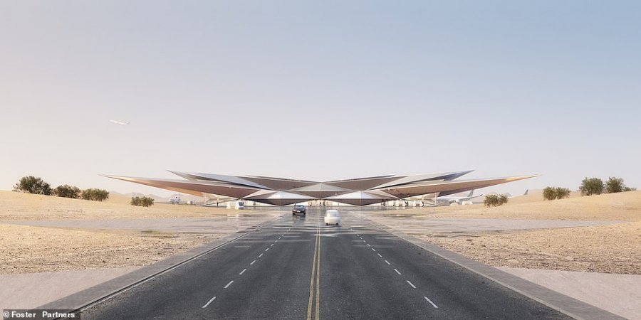Arabia Saudite ndërton aeroportin luksoz që duket si një mirazh në shkretëtirë