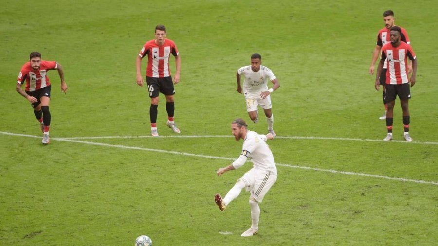 VIDEO/ Me këtë penallti Real Madridi siguron 3 pikët në Bilbao