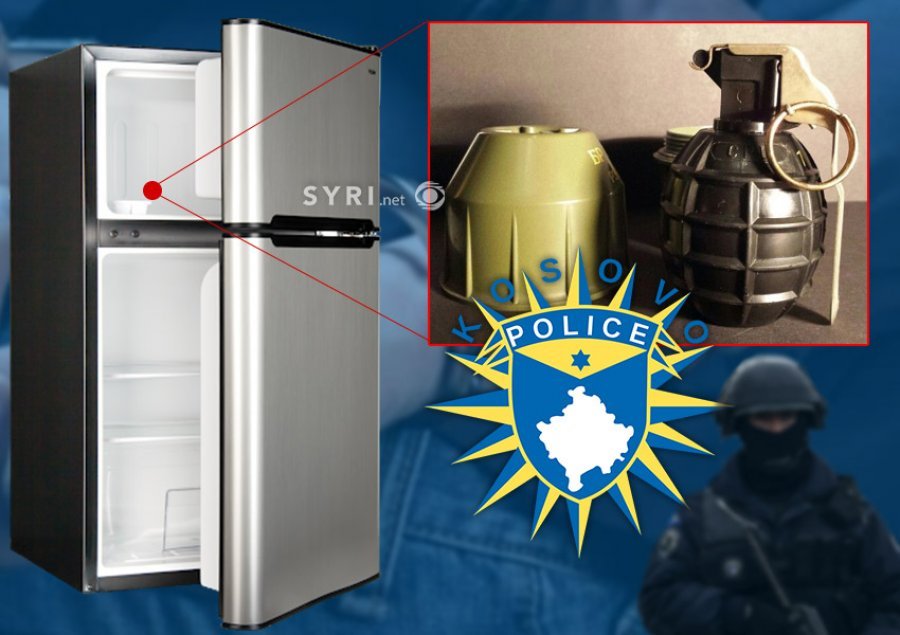 Shqiptari gjen granatë dore në frigorifer