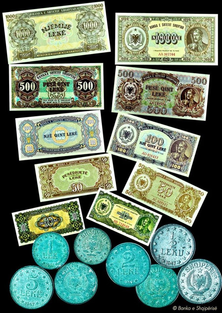 Më 11 - 20 korrik 1947, kur u prezantua monedha e re LEK