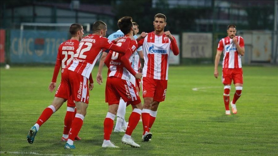 Gjashtë futbollistë të Cervena Zvezda pozitiv me COVID-19