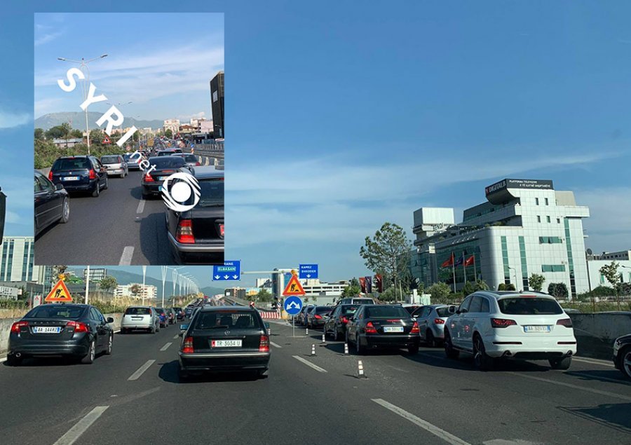 Trafik kilometrik për të hyrë në Tiranë