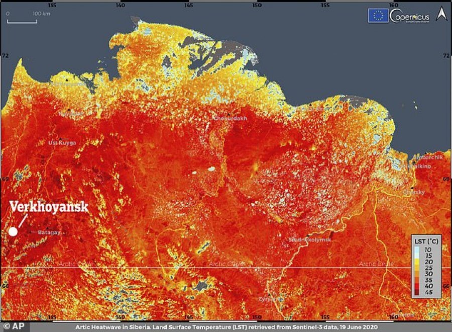 Siberia vuan pasojat e ngrohjes globale, moti 600 herë më i përkeqësuar