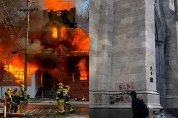 Protestuesit djegin ‘Kishën Presidenciale’ pranë Shtëpisë së Bardhë