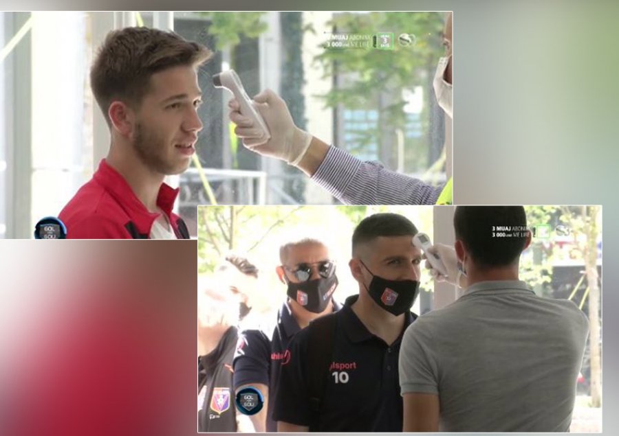 Çoroditje në Vlorë, 4 lojtarë të Vllaznisë mbërrijnë në stadium me temperaturë