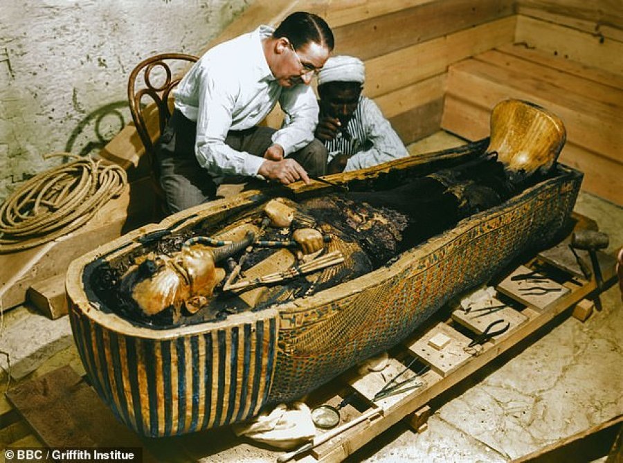 'Tutankhamun me ngjyra', fotoja historike vjen për herë të parë në jetë