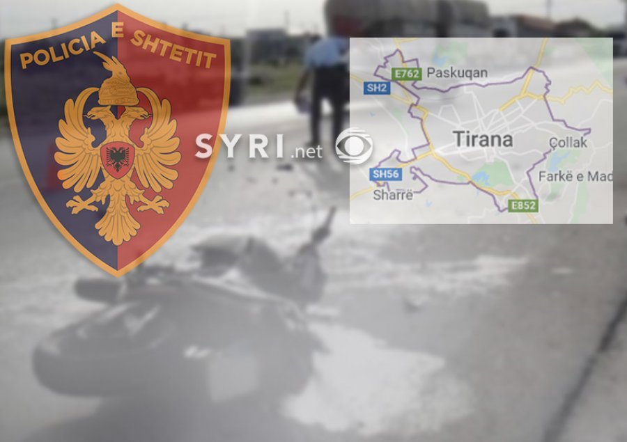 Aksident në Tiranë, makina përplas drejtuesin e motorit, përfundon në spital 