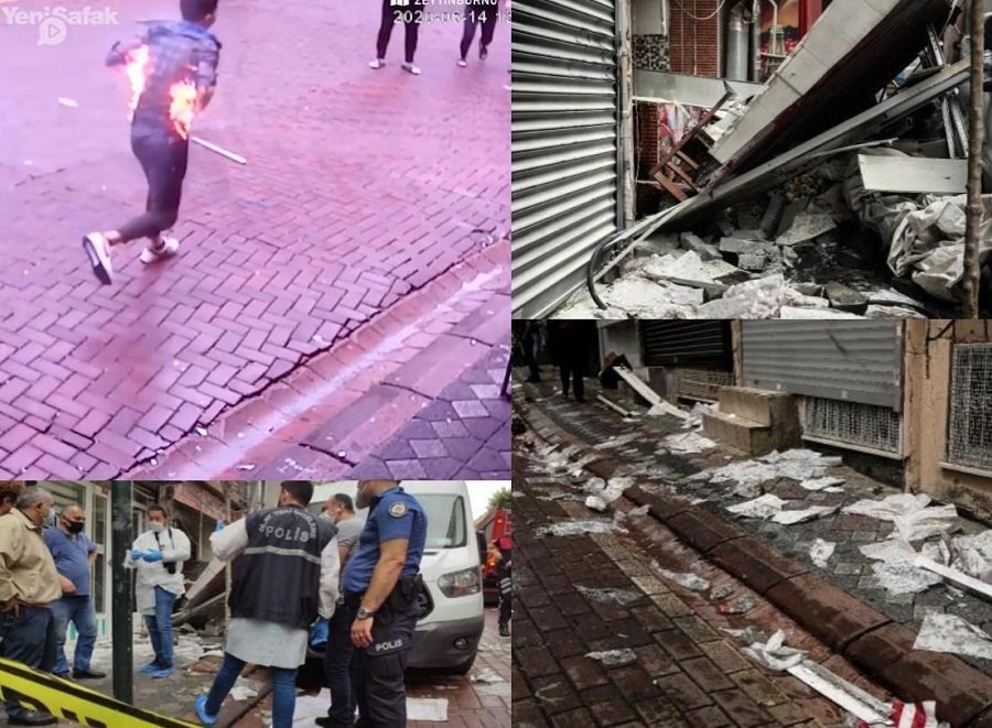 PAMJE TË FRIKSHME/ Shpërthim në një lokal në Stamboll, qytetari përfshihet nga flakët 