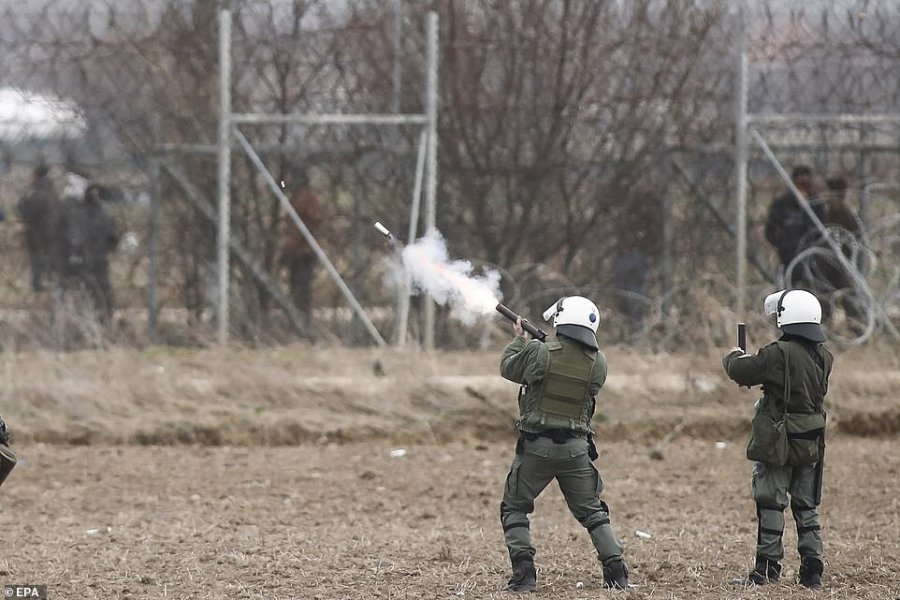 FOTOREPORTAZH/ Zjarr, tym dhe gaz lotsjellës, ‘luftë’ në kufirin greko-turk