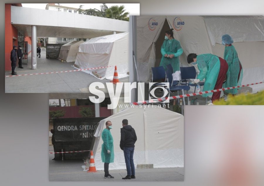 Përse do të shërbejnë çadrat para Infektivit? Gazetari: Dy persona të tjerë nën oksigjen, familja nga Vlora...