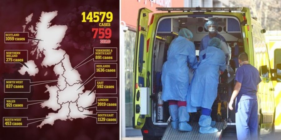 Dita më e errët për Britaninë/ Konfirmohen 181 viktima dhe 2921 të infektuar në 24 orë 
