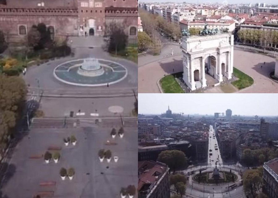 VIDEO ME DRON/ Milano, qyteti i fjetur që pret fundin e makthit