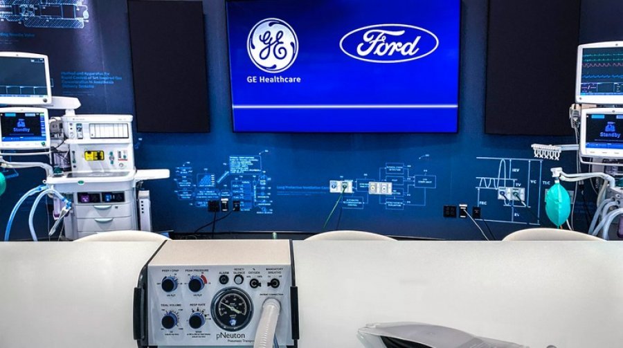 Ford dhe General Electric do të prodhojnë 50,000 ventilatorë për 100 ditë