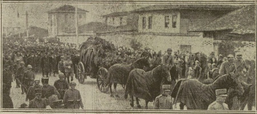 Funerali madhështor për major Topallajn në Vjenë, vrarë në atentatin ndaj mbretit