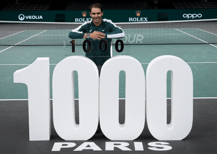 Rafa Nadal feston në Paris fitoren numër 1000 në karrierë