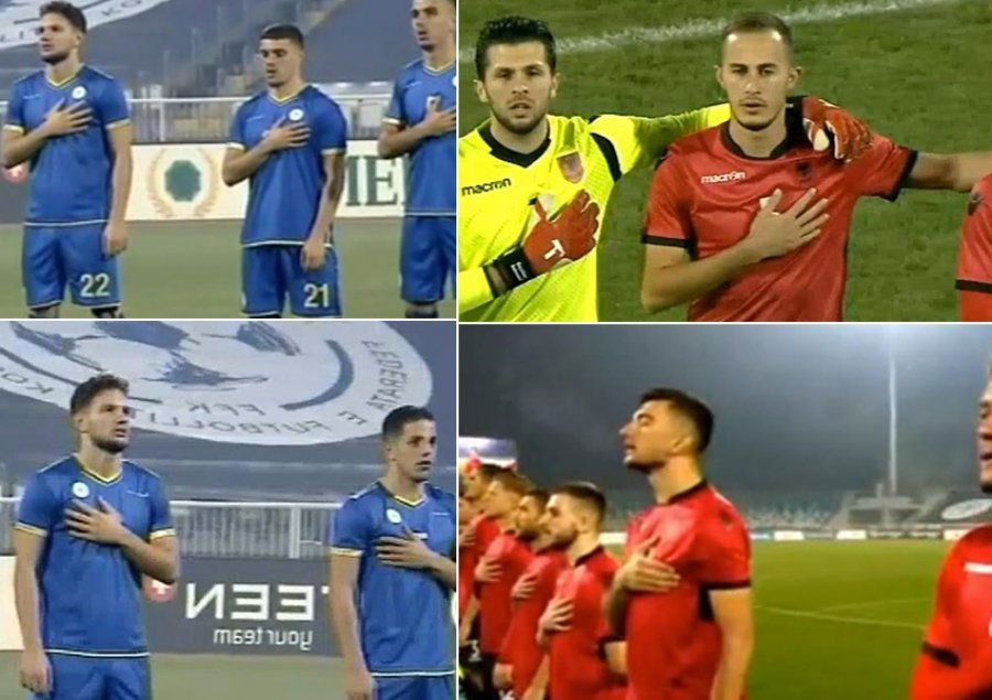 VIDEO/ E njëjta histori, himni na bën NJË edhe në Kosovë U21 – Shqipëri U21