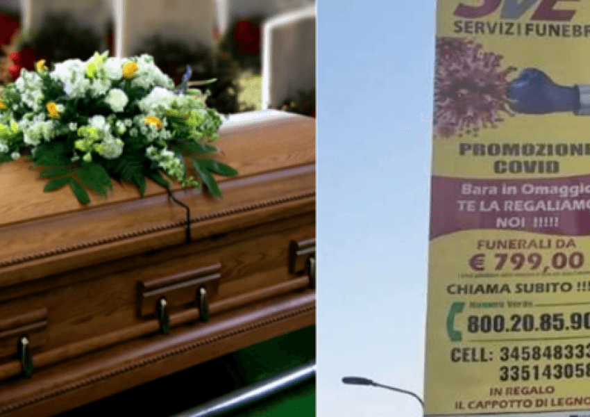 Një agjenci funeralesh del me ‘oferta’ për të vdekurit nga Covid