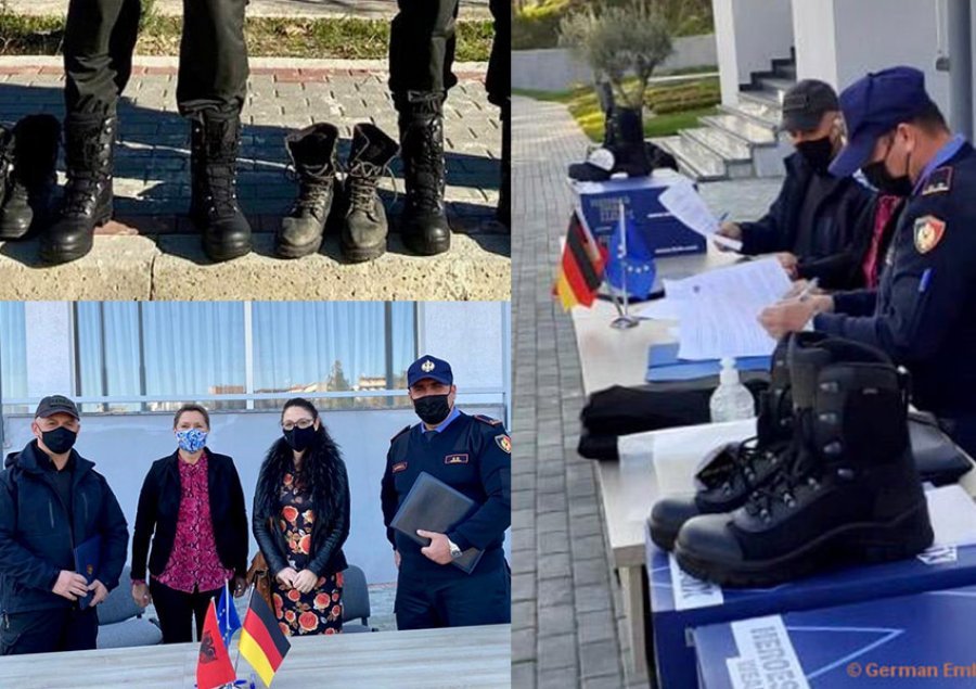 ‘Këpucët e konsumuara të oficerëve’/ Policia gjermane mbështet RENEA-n me 200 palë të reja