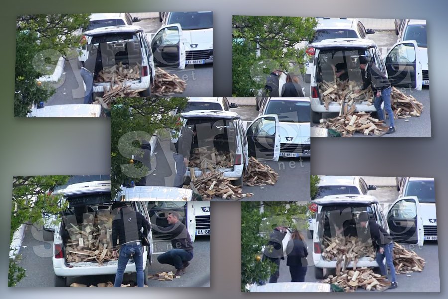 FOTO/ Ja momenti i kontrollit të furgonit me dru ku u gjet heroina