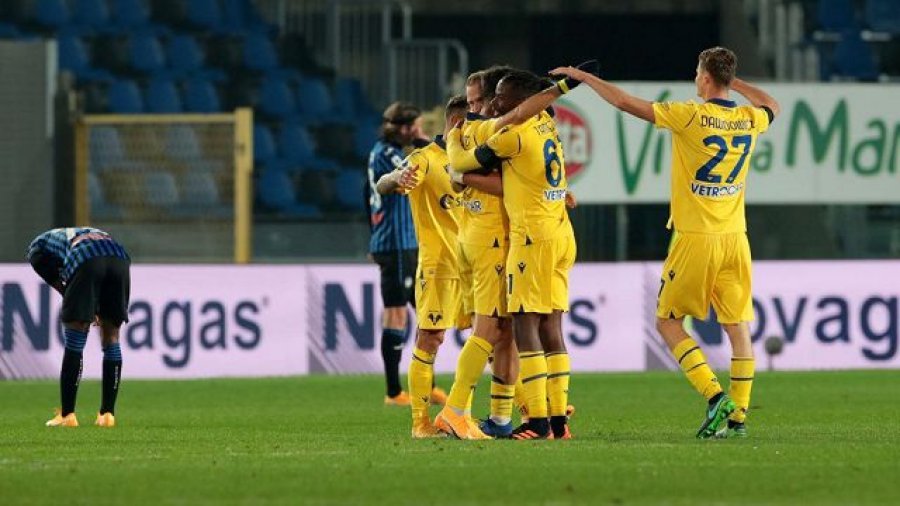 Serie-A/ Verona surprizon Atalantën e Berat Gjimshitit