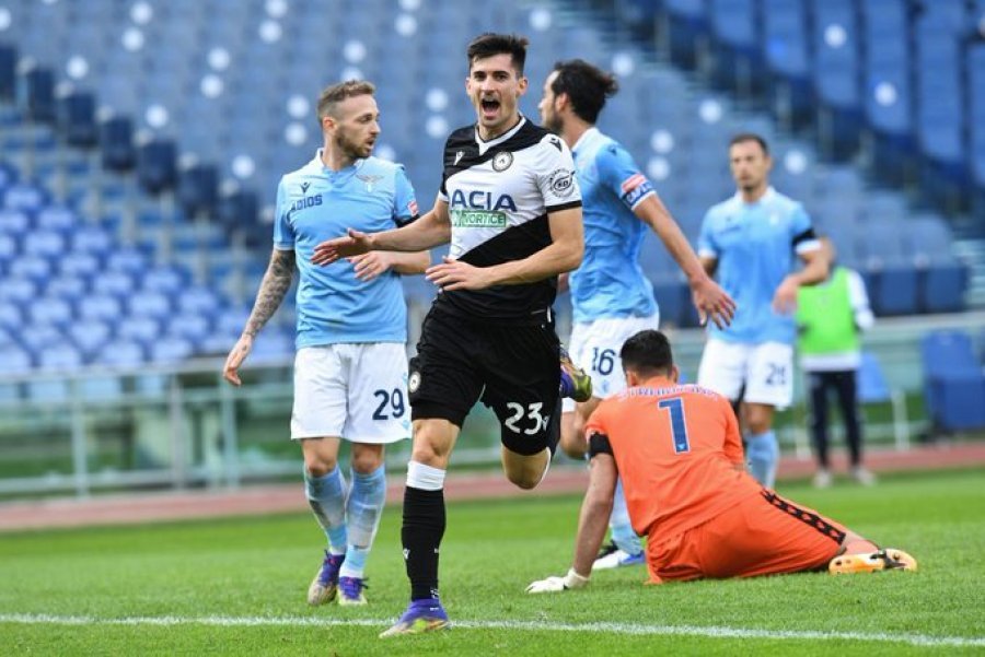 Udineze suprizon Lazion, shënon tre herë në portën e Strakoshës