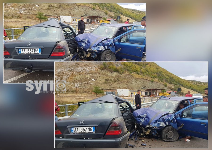 Pamje tronditëse, makinat përplasen dhunshëm me njëra-tjetrën në Pogradec