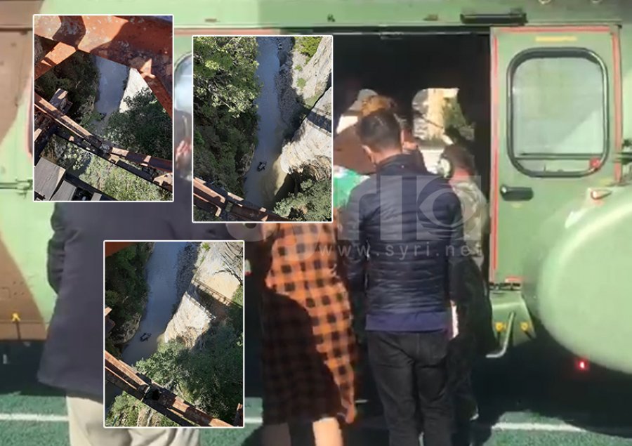 VIDEO/ Makina bie në humnerë në rrugën e Skraparit,37 vjeçari i plagosur drejt Tiranës më helikopter