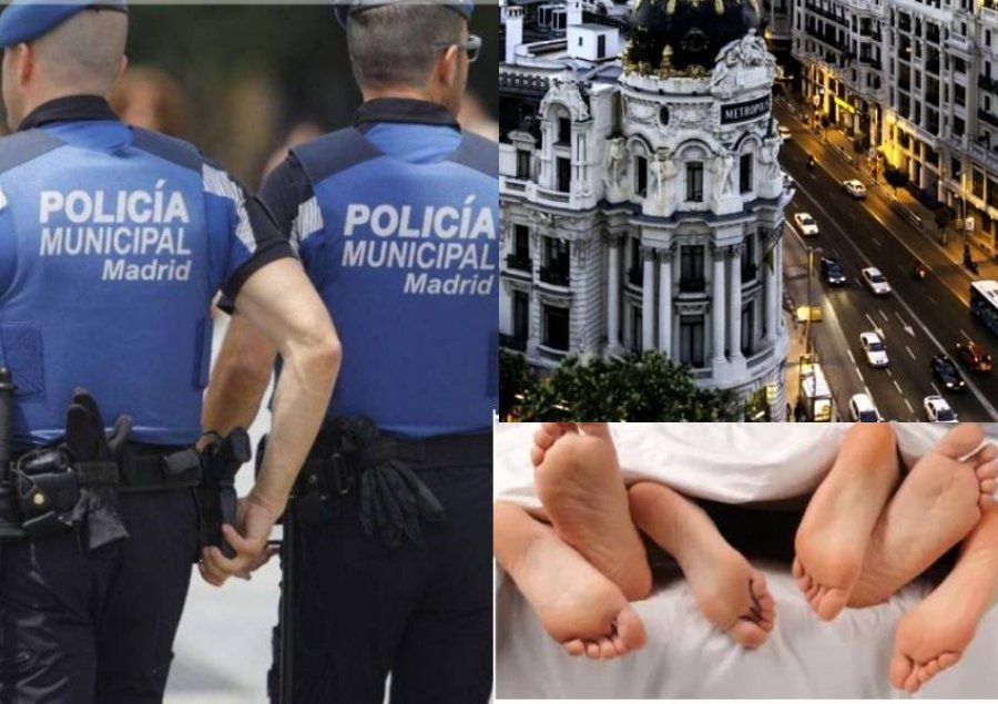 Policët spanjollë me rroba civile, ndërpresin orgjinë