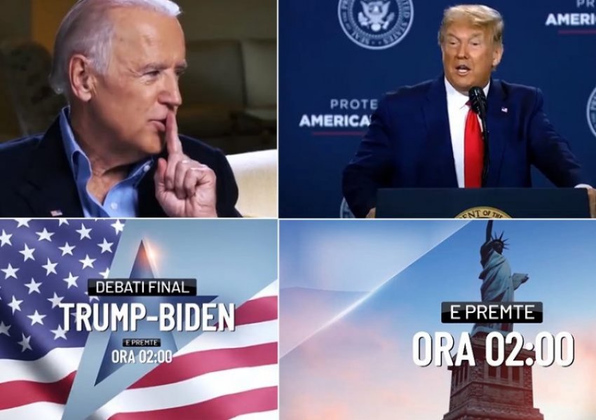 Trump-Biden/ Syri TV transmeton live debatin presidencial me dublim shqip