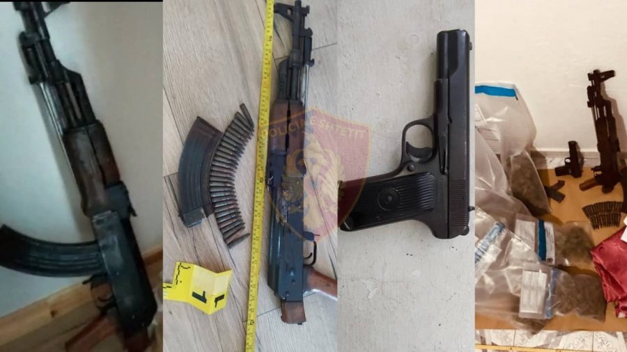 Arrestim në mes të lokalit në Tropojë: me pistoletë në çantë dhe kallashnikov në shtëpi