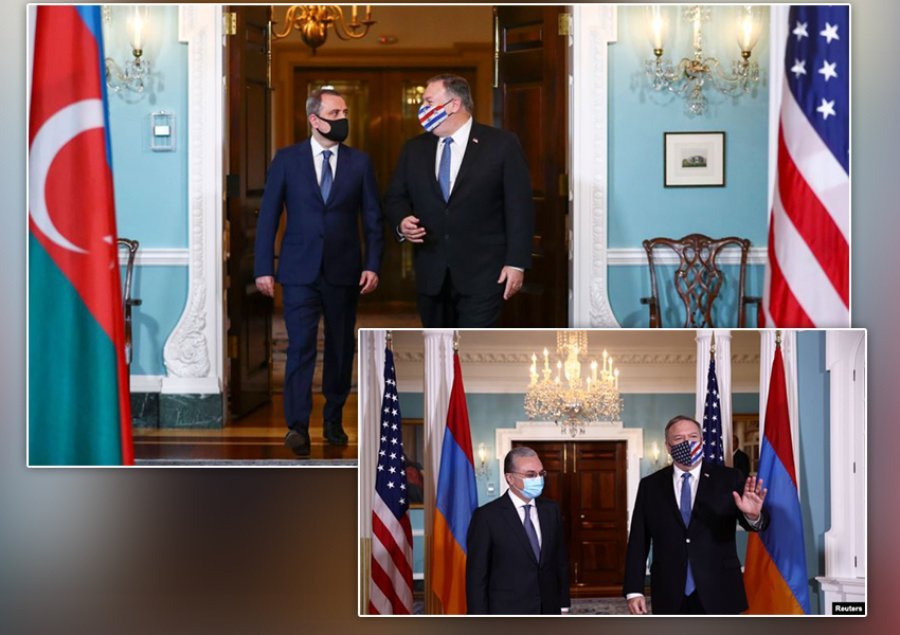 Konflikti në Nagorno-Karabak/ Pompeo takohet me ministrat e jashtëm azer dhe armen