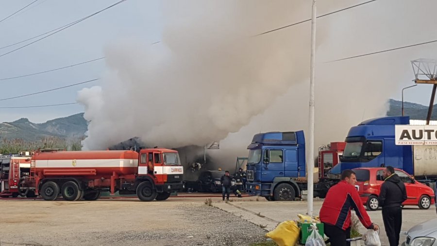 Zjarri pranë karburantit në Elbasan/ Policia jep informacionet