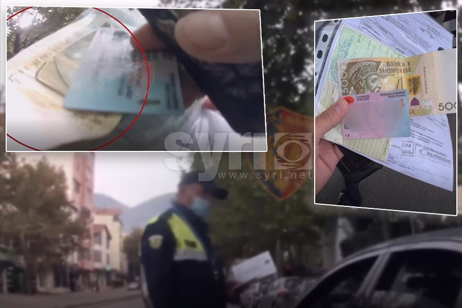 VIDEO/ Kalon me të kuqe dhe i jep ryshfet policit, e pëson keq 31-vjeçari
