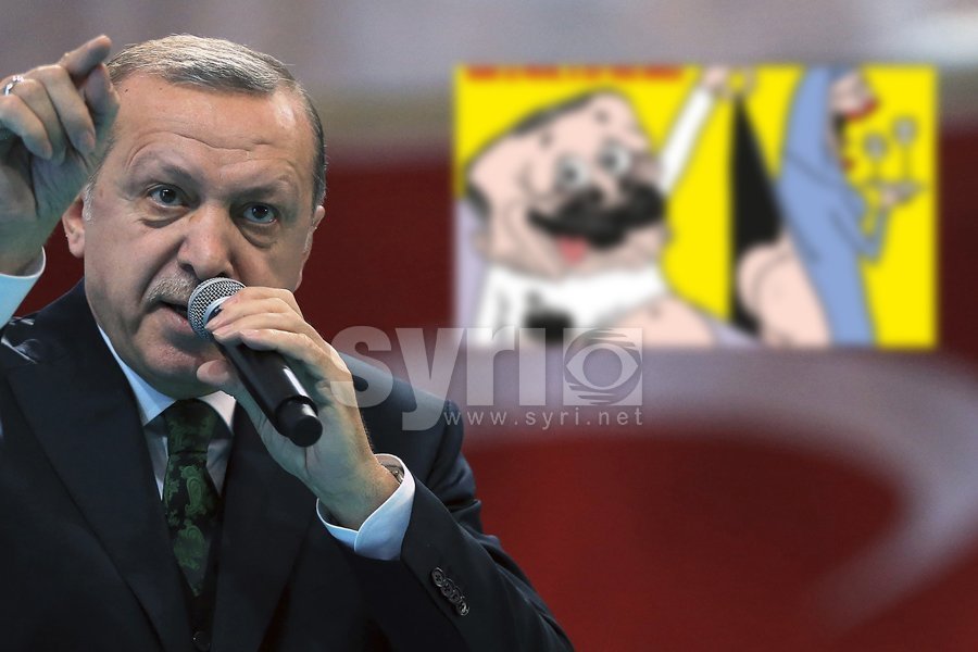 Karikatura/ Erdogan në faqen e parë të revistës “Charlie Hebdo”: Ouuuh! Profeti!