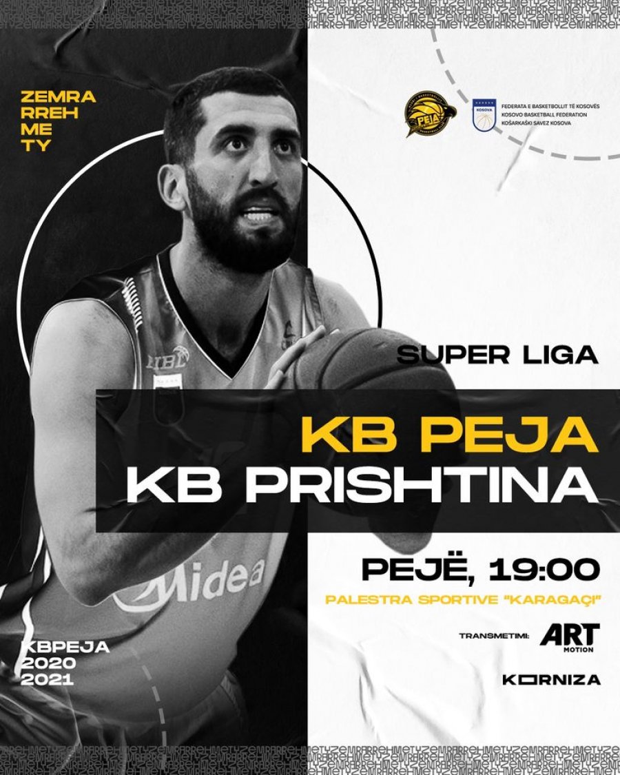Basketbollistët e Prishtinës pëballen me ata të Pejës