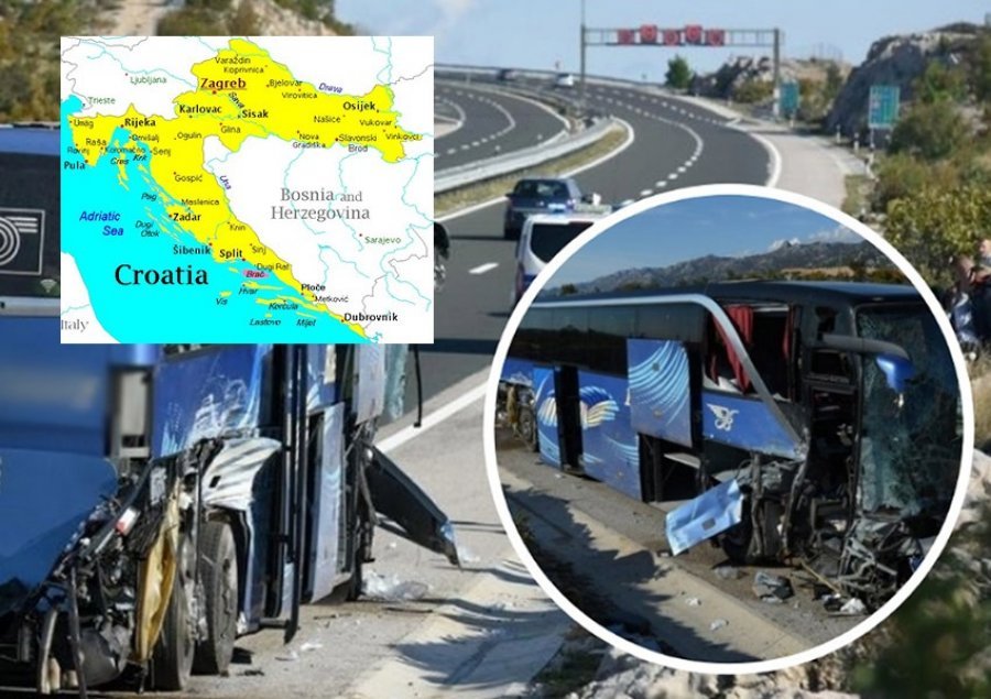 Autobusi me targa shqiptare u aksidentua në Kroaci, zbulohen shkaqet e përplasjes