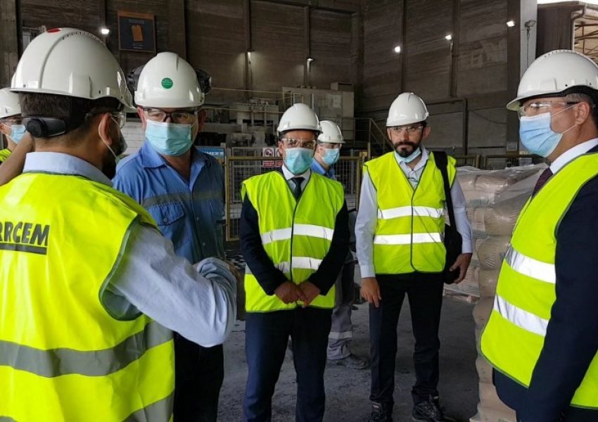 Inspektorati i MTI-së inspektoi prodhimin e çimentos në “SharrCem”