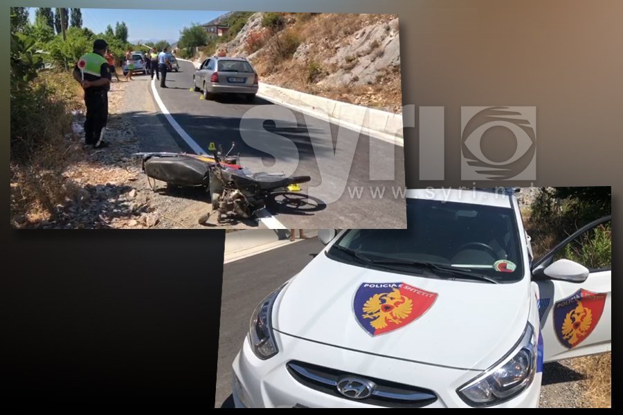 Makina përplas motorin në Durrës, transportohen në spital dy persona