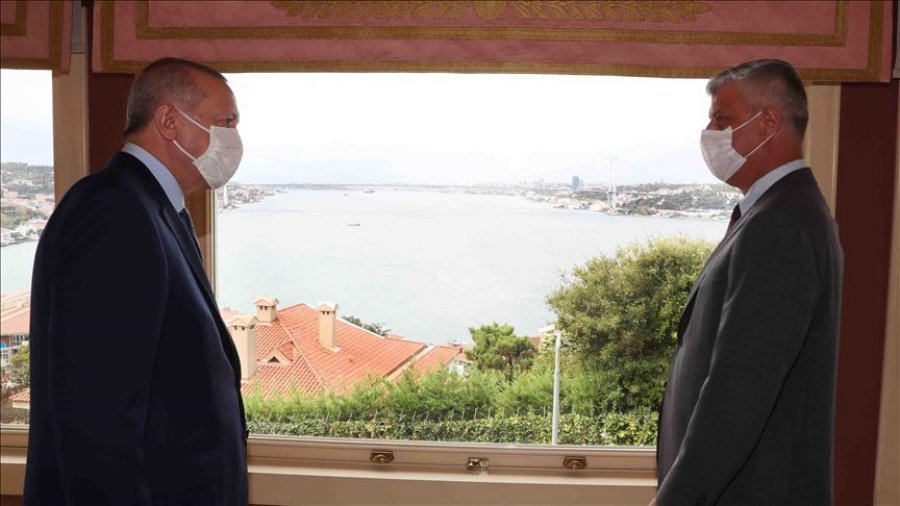 Presidenti turk Erdogan takohet me Thaçin në Stamboll